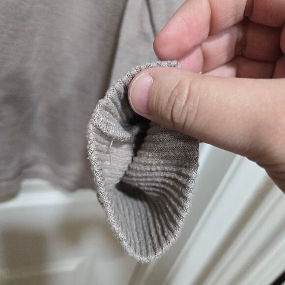 Abercrombie and fitch sweater womens size large brown gray oversized soft cozy - Picture 7 of 9